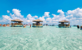 Crab Island Tiki boat rentals