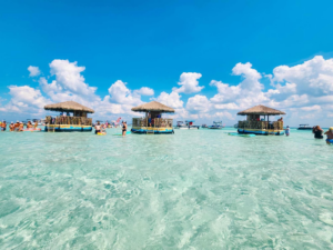 Crab Island Tiki boat rentals