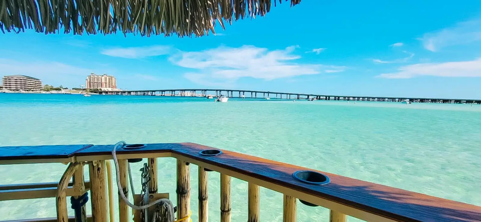 Crab Island Tiki Boat